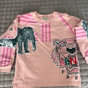 Kenzo Kids Pink Graphic Sweatshirt